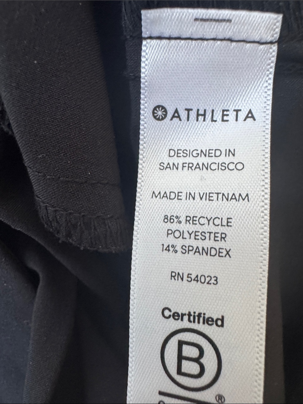 Athleta Black Stretch Wide Leg Crop Snap Hem Travel Office Pants Women’s 4 - Picture 8 of 9